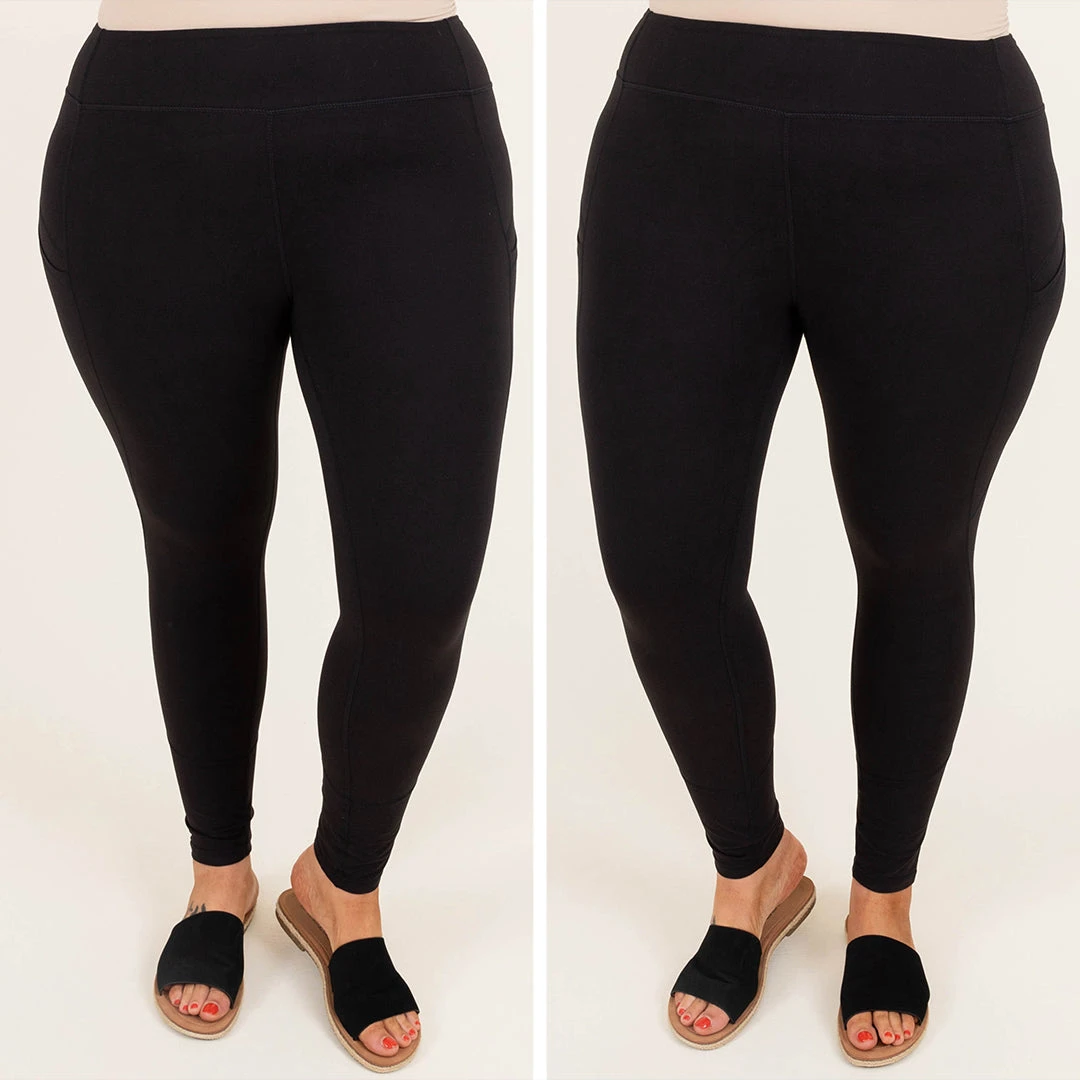 Keep The Motivation Leggings, Black 8 Keep The Motivation Leggings, Black - Image 6