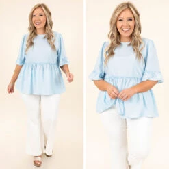 Somethin' Special Top, Light Blue 13 Somethin' Special Top, Light Blue -Chic Soul Store 5 6294d350 4395 446a b326 8c9e2e90db0c