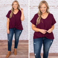 Hiding My Heart Blouse, Eggplant -Chic Soul Store 5 6b5f7c8e 8b75 4efd 8ae7 22c2383508ba