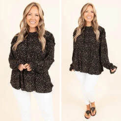 Looking Straight Ahead Top, Black -Chic Soul Store 5 75697cb5 52f7 40f6 8640 dac9a13b0564