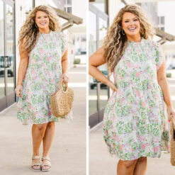 Flamingo In Love Dress, Pink