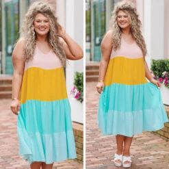 All I Need To Hear Dress, Pink Multi -Chic Soul Store 5 7d221825 045b 4d98 83be cfaa3c331680