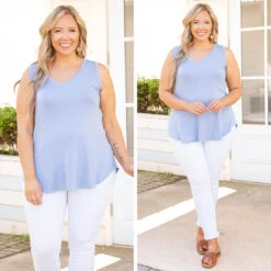 Hot Days Outside Tank, Oxford Blue -Chic Soul Store 5 8539054c d09b 4a41 9693 d340b0994952