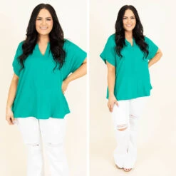 Dreamin' With You Top, Emerald -Chic Soul Store 5 8e3470cb 9c8f 4547 91ce ff6d88be25c1
