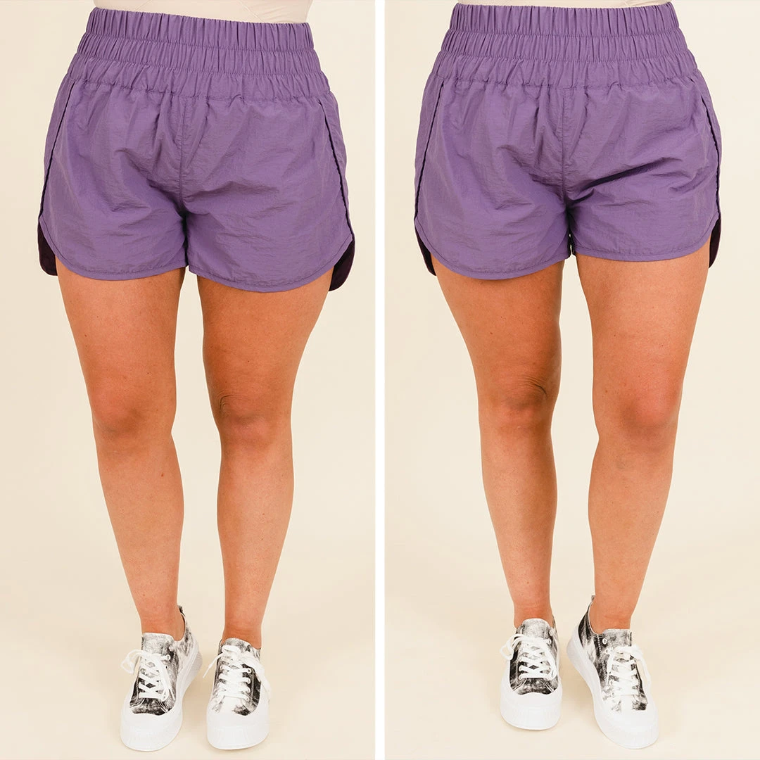 Feeling Motivated Shorts, Lilac Grey 9 Feeling Motivated Shorts, Lilac Grey - Image 7