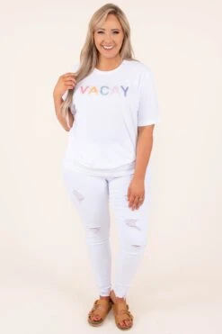 Summer Vacay Tee, White-Pink 10 Summer Vacay Tee, White-Pink -Chic Soul Store 6 11 11090 d8d35157 3dd4 4e82 81be cd9ba08bb1da