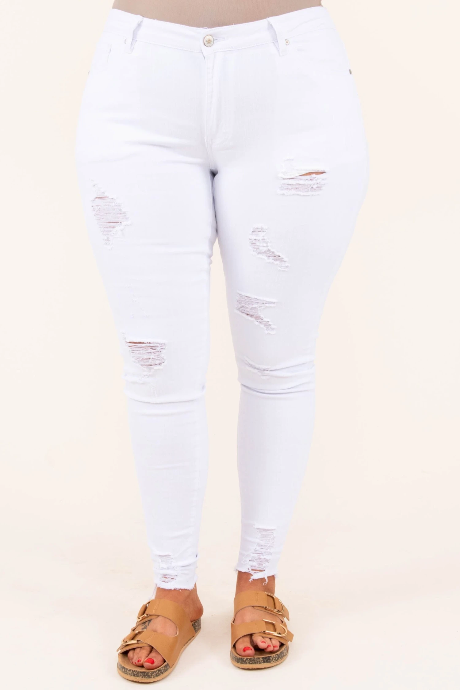 Sudden Moves Skinny Jeans, White 4 Sudden Moves Skinny Jeans, White - Image 2