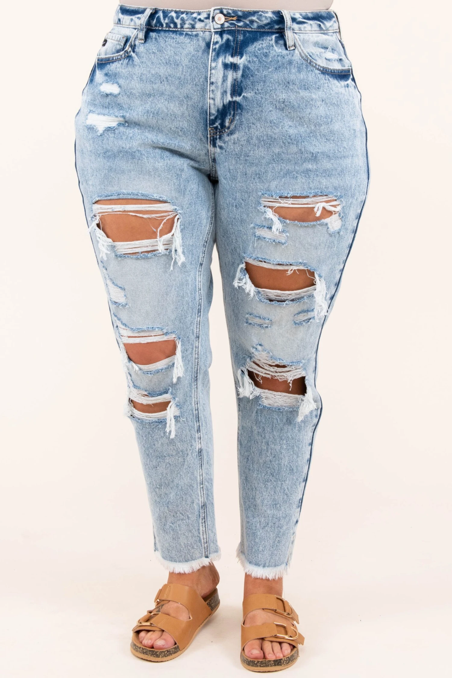 We Are Who We Are Mom Jeans, Medium Wash 3 We Are Who We Are Mom Jeans, Medium Wash