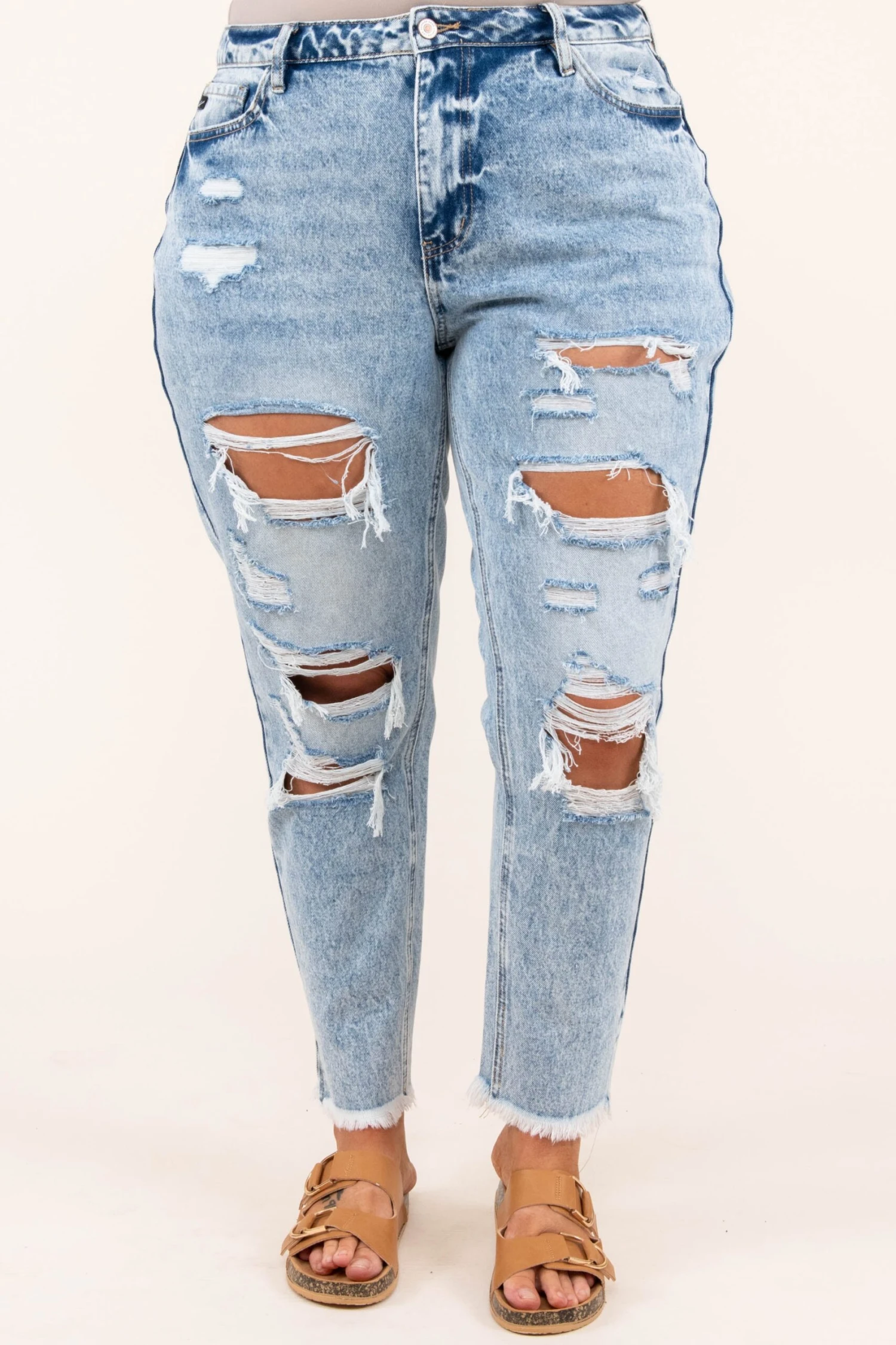 We Are Who We Are Mom Jeans, Medium Wash 4 We Are Who We Are Mom Jeans, Medium Wash - Image 2