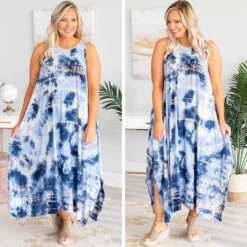 Sweet Visions Maxi Dress, Blue -Chic Soul Store 6.24 17