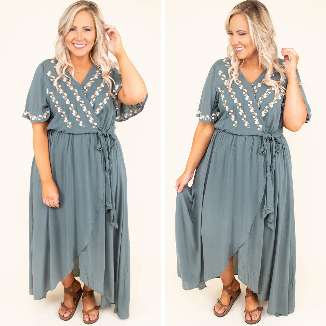 Born To Be Free Dress, Green 7 Born To Be Free Dress, Green - Image 5