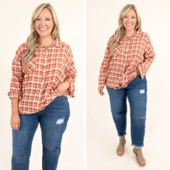 Make New Plans Top, Rust -Chic Soul Store 6 04da7560 91a7 4114 aa94 d1d9b773d40f