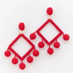 Classic Gal Earrings, Red -Chic Soul Store 6 4325cc2b 646c 4822 a786 b19975cded7e