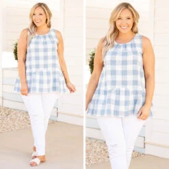 High Standards Top, Blue -Chic Soul Store 6 4bf1c77b bf30 4190 b23d 715cac0bf770