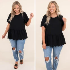 Just Promoted Top, Black -Chic Soul Store 6 6d058d71 cc39 43d7 aefb 2130bdd96954