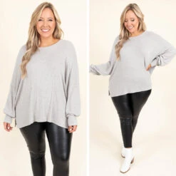 Exploring Cities Top, Heather Grey -Chic Soul Store 6 7063592d 818a 4b00 b725 70b6637b3143