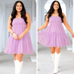 Flower Petals Dress, Lavender -Chic Soul Store 6 8abc1eb2 0c97 43f2 84ed 1e3210ecaf56