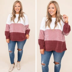 Remarkable Talents Sweater, Ivory-Mauve -Chic Soul Store 6 c5ce381b 4753 45d3 9f7f 87a11ce52677