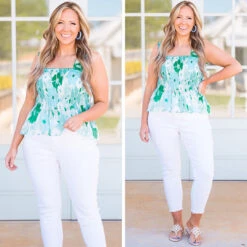 I'm In Mallorca Top, Green -Chic Soul Store 6 ca17cc32 6c9b 4e54 b189 237f4a3bf4e2