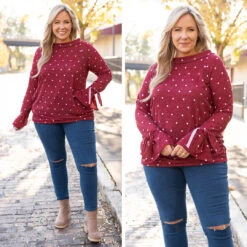 Right On The Dot Tunic, Burgundy 13 Right On The Dot Tunic, Burgundy -Chic Soul Store 6 cd4a17ec 445a 4404 b7b8 7a69d53ef1bc