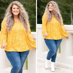 Forever And Always Tunic, Mustard -Chic Soul Store 6 e094415a d757 4353 87f6 691db4c48558