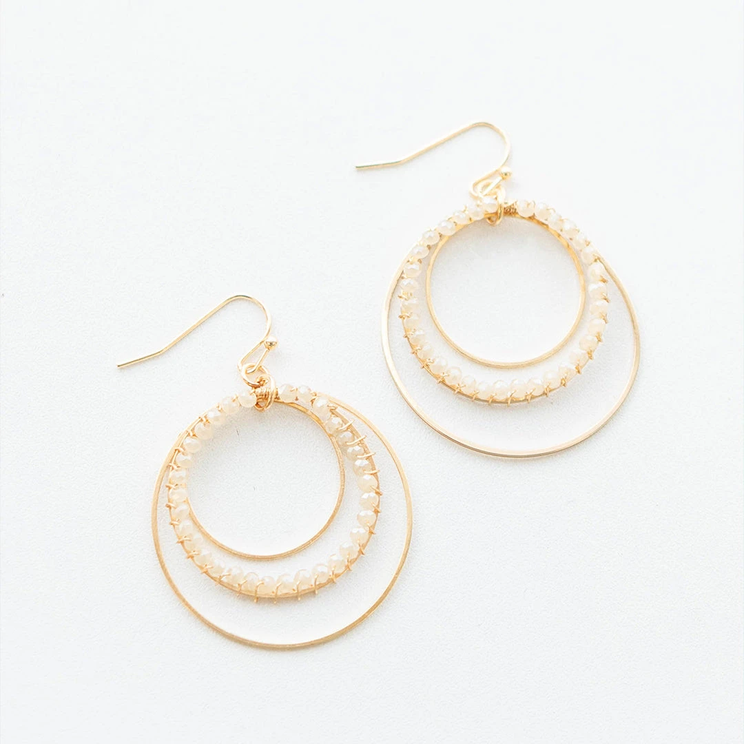 Natural Era Earrings, Gold 5 Natural Era Earrings, Gold - Image 3