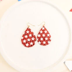 Fifty Stars Earrings, Red -Chic Soul Store 6 e23a2f45 df10 470a bfbf 676a6c963fa8