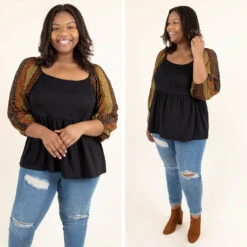 Imagine The Possibilities Top, Black -Chic Soul Store 6 e6783c9e 9474 44a5 83b0 6fd1642e1791