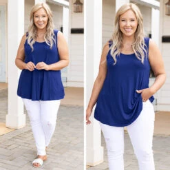 Weekender Tank, Royal Blue -Chic Soul Store 6 ec434f09 fd0c 49de 959f 42b4a0701523