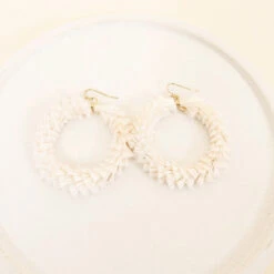 Twirl Around Earrings, Ivory 11 Twirl Around Earrings, Ivory -Chic Soul Store 6 f2c88847 8e1e 4905 ac4a ad600162e506