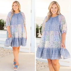 Fill With Love Dress, Blue -Chic Soul Store 6 f95d2797 814a 47b4 8970 c21e2074d9f3