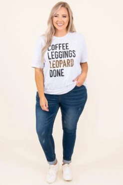 Coffee, Leggings & Leopard Tee, Ash -Chic Soul Store 7 15 12458