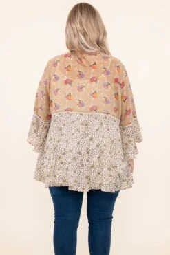 I'll Do Whatever It Takes Top, Sand -Chic Soul Store 7 15 12496
