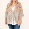 I'll Do Whatever It Takes Top, Sand -Chic Soul Store 7 15 12499
