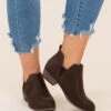 Foot In The Door Booties, Brown -Chic Soul Store 7 21 12638 Edit