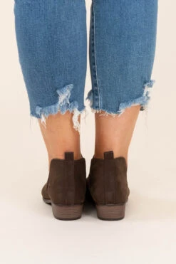 Foot In The Door Booties, Brown -Chic Soul Store 7 21 12642 Edit