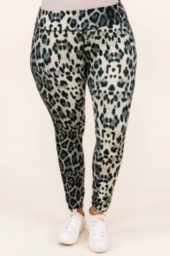 My Feisty Side Leggings, Grey