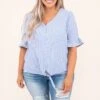 Jail House Rock Top, Blue -Chic Soul Store 7 7 12060