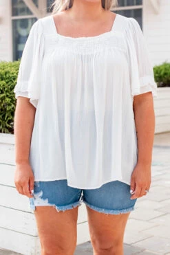 All My Friends Blouse, Ivory -Chic Soul Store 746A4421