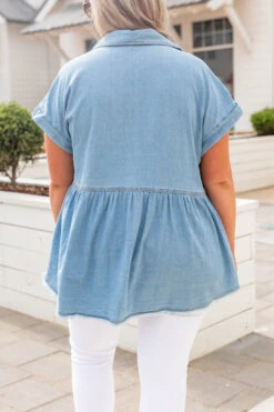 Your Best Self Top, Light Blue 12 Your Best Self Top, Light Blue -Chic Soul Store 746A4716