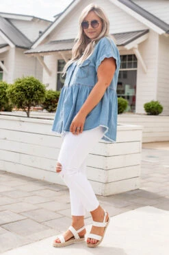 Your Best Self Top, Light Blue 11 Your Best Self Top, Light Blue -Chic Soul Store 746A4723