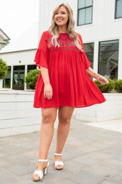 What You Seek Dress, Strawberry 10 What You Seek Dress, Strawberry -Chic Soul Store 746A4921 Edit