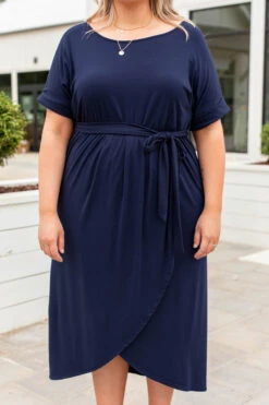 I’m Speechless Dress, Navy -Chic Soul Store 746A5055 Edit