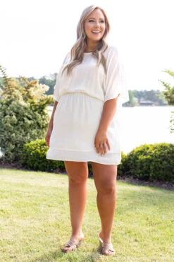 Scene Stealer Dress, Off White 10 Scene Stealer Dress, Off White -Chic Soul Store 746A5737 Edit