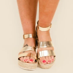 Outshine The Competition Sandals, Gold -Chic Soul Store 7 0381811c d00f 43f7 82b5 502f6e996f77