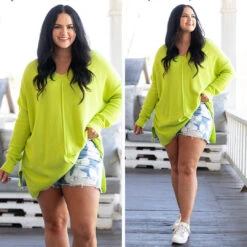 I'm Better Now Sweater, Lime -Chic Soul Store 7 04000435 40c2 4f01 8917 9c39c84a41b5