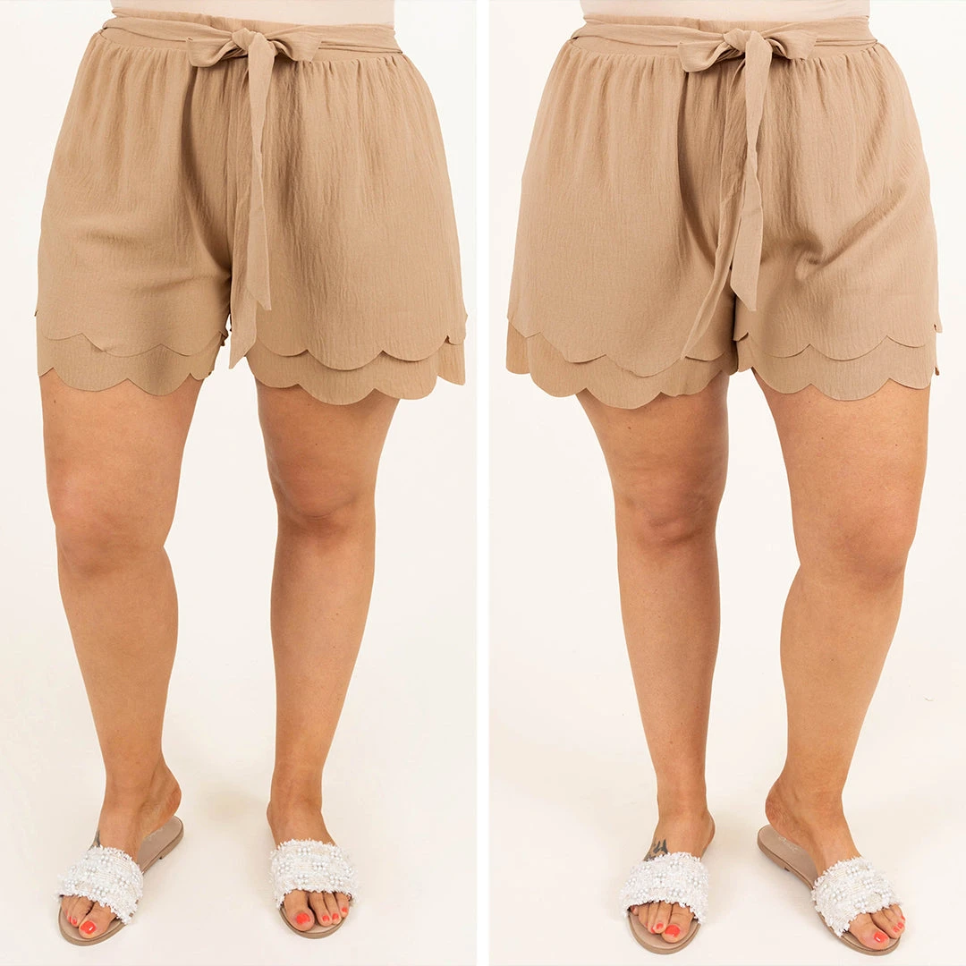 Everything And More Shorts, Taupe 8 Everything And More Shorts, Taupe - Image 6