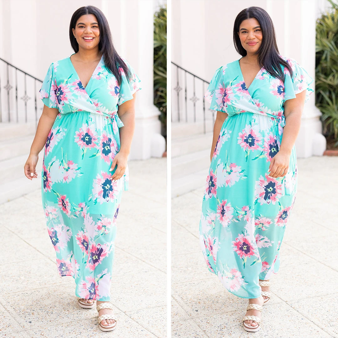 Meet Me In The Garden Dress, Mint 8 Meet Me In The Garden Dress, Mint - Image 6