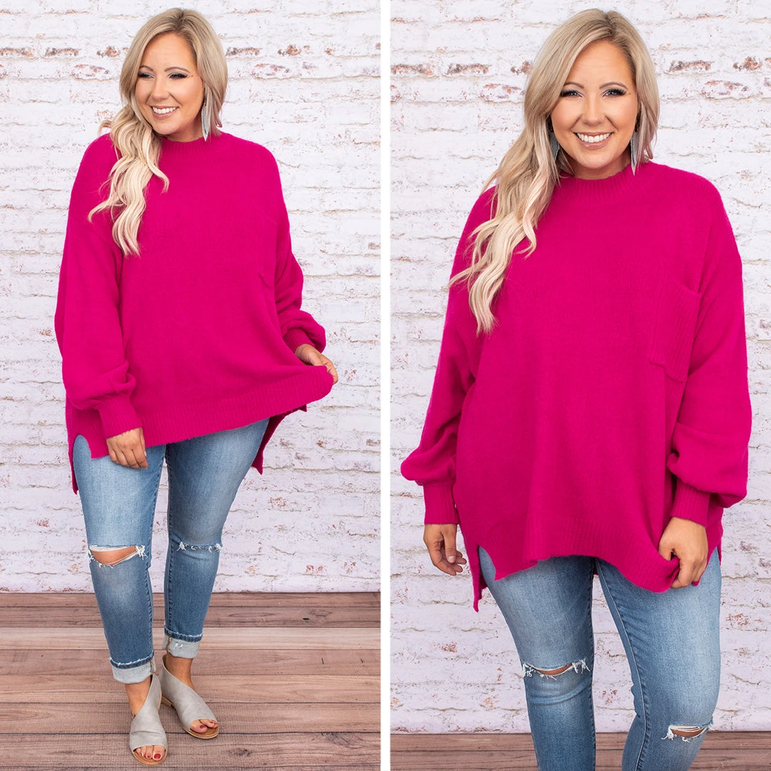 Yours In A Heartbeat Top, Hot Pink 8 Yours In A Heartbeat Top, Hot Pink - Image 6