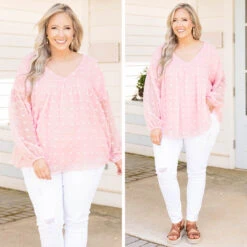 Manhattan Mystique Top, Light Pink -Chic Soul Store 7 57eab10c 0f45 4d56 b3c0 ef1c95ef1a28